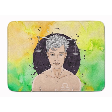 Carolines Treasures Libra Zodiac Sign Machine Washable Memory Foam Mat BB7323RUG